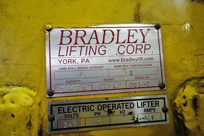 50,000# x 48" Bradley Coil Grab