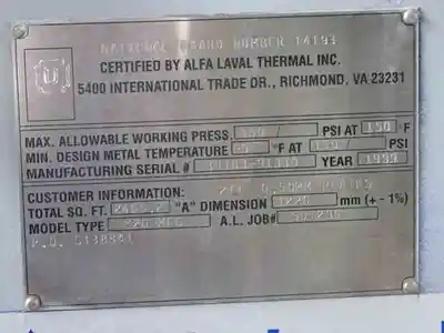 USED ALFA LAVAL M20-MFG