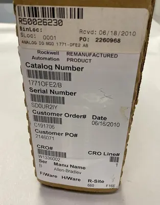 Used ALLEN-BRADLEY 1771-OFE2 Industrial Controls Ohio US | Surplus Asset Holdings #1237412