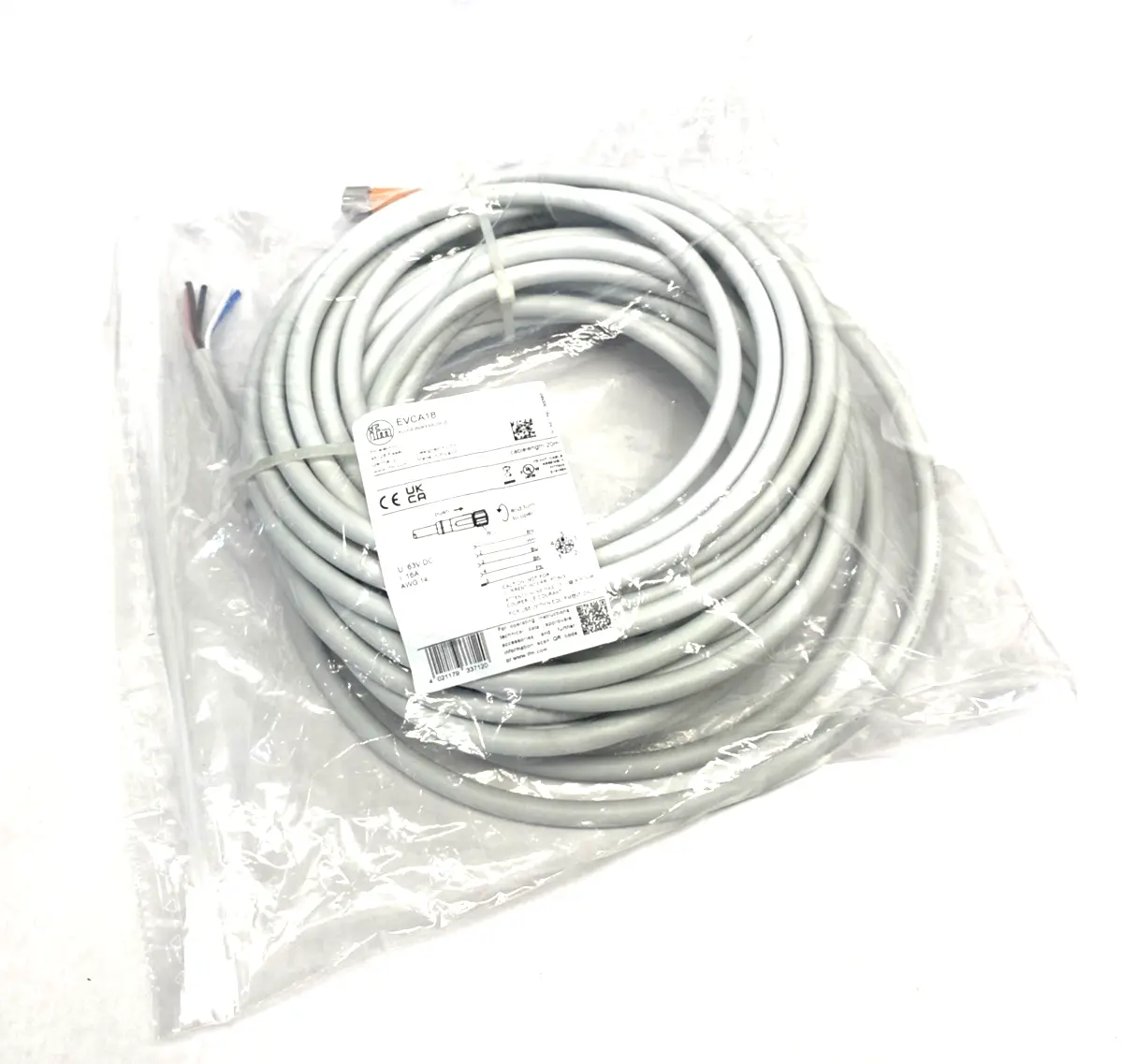 New | in-Stock Ifm Single Ended Female Power Cordset M12 L-Coded ADOGE050MSS0020H05 Cable & Wire Michigan US | Maverick Industrial Sales #1390757