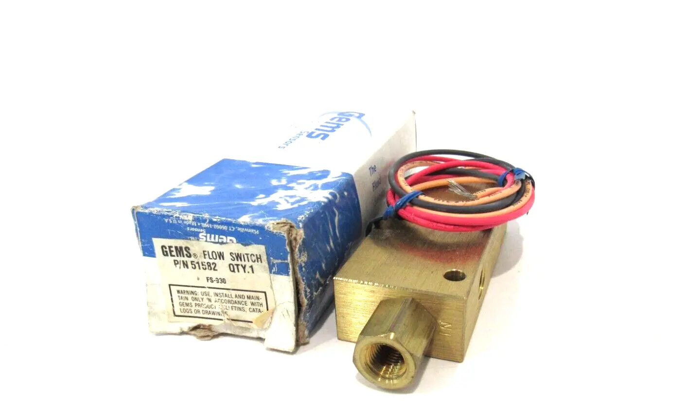 NEW GEMS SENSORS 51582 FLOW SWITCH TYPE FS-930