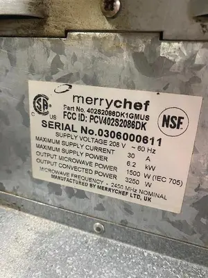 USED MERRYCHEF 402S S
