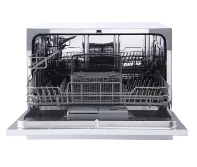 Magic Chef WHITE ELECTRONIC COUNTERTOP 120-VOLT DISHWASHER WITH 6-CYCLES, 6 PLACE SETTINGS CAPACITY