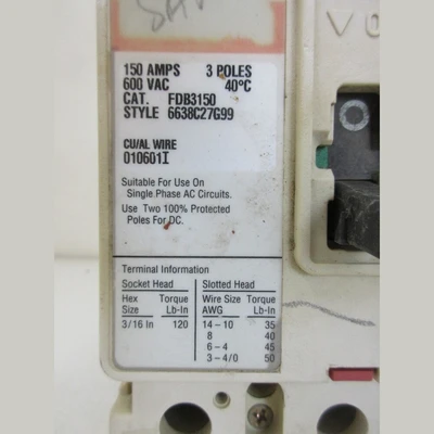 150A Cutler-Hammer FDB3150 Breaker