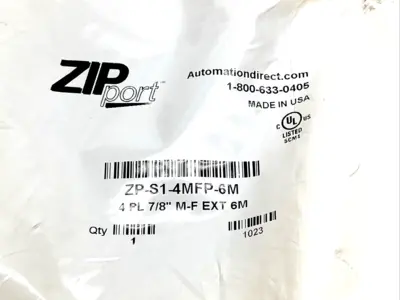 New | in-Stock Automation Direct ZP-S1-4MFP-6M Cable & Wire Michigan US | Maverick Industrial Sales #1454059