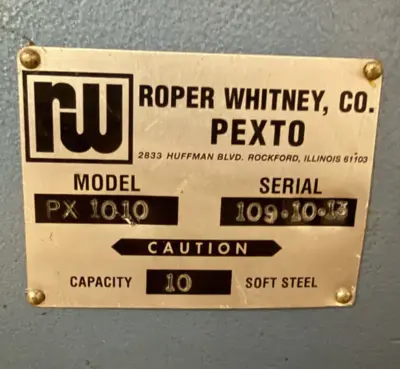 2013 ROPER WHITNEY PEXTO PX1010 Power Squaring Shears (Gauge) | CIDAN (5)