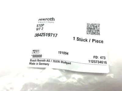 USED BOSCH REXROTH STOP MODULE WT 2