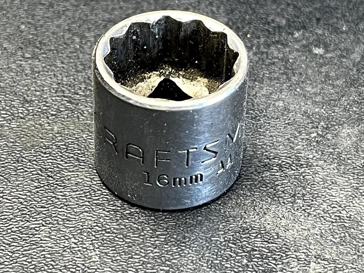 CRAFTSMAN, 3/8" DRIVE SHALLOW SOCKET, 16MM METRIC, 12 POINT