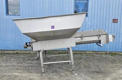 Used Screw Conveyor, 14'' Diameter X 112'' Long