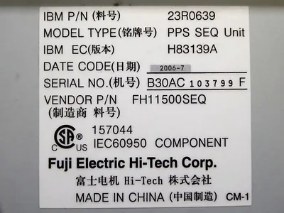 Fuji 23R0639 PPS SEQ Unit Power Supply Sequencer Module Used