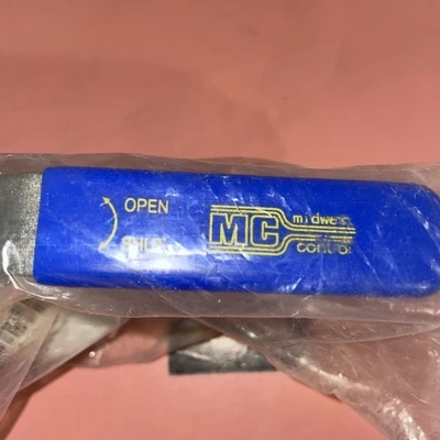 Midwest Control CF8M SS Ball Valve,FPT 1/2" SS 3pc W/Locking Handle New Sealed