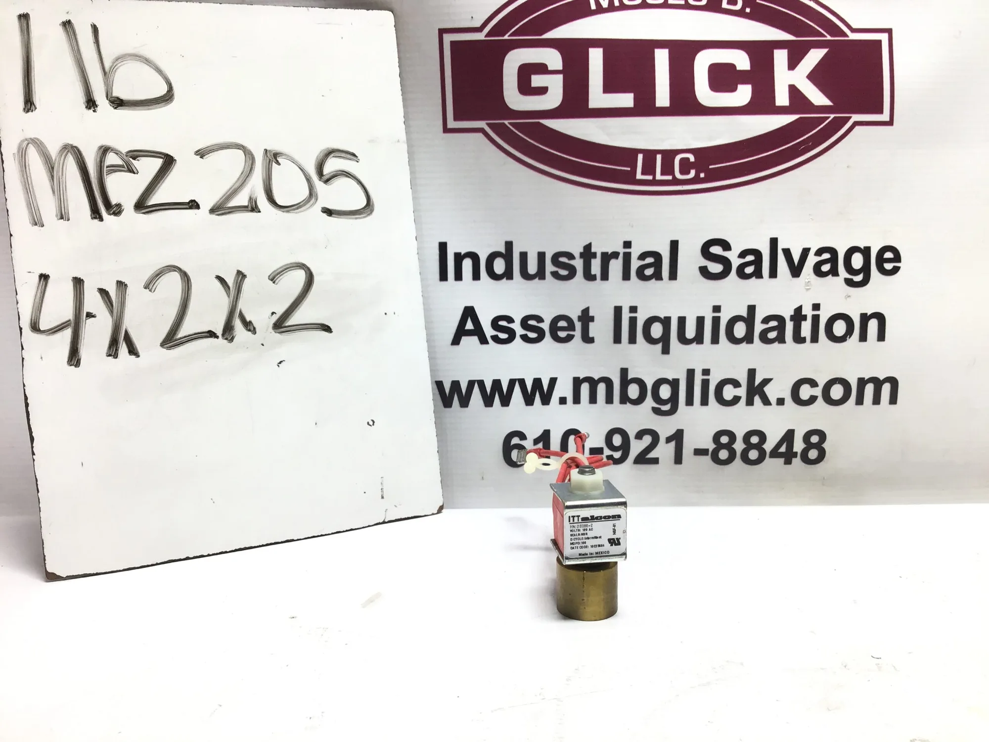 ITT 01B0386 Solenoid Valve 120V