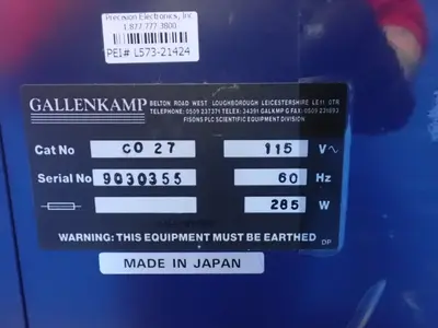 USED GALLENKAMP CO27