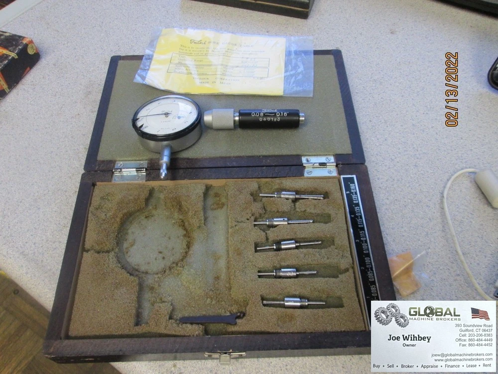 Japan Teclock .08-.16" Dial Bore Gauge .00005" Type B4I