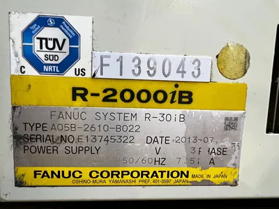 Used 2013 FANUC R2000IB/165F + R-30IB Robots Michigan US | iGAM Industrial Marketplace #1453882