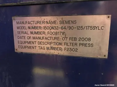 USED SIEMENS ALLIS 1500N32-64