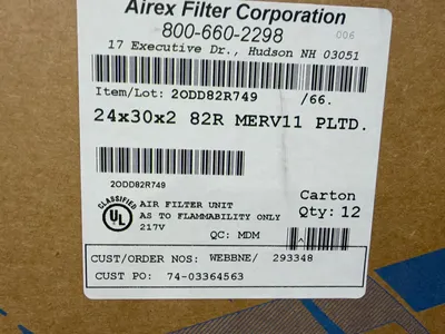 Used AIREX FILTER CORPORATION 293348 Miscellaneous MRO Ohio US | HGR 24 #1175375