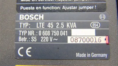 Bosch LTE 45 2.52 KVA Servo Controller Module 0 608 750 041 Used