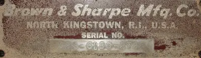 USED BROWN AND SHARPE 618 MICROMASTER