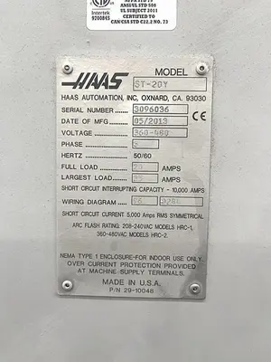 2013 HAAS ST-20Y Lathes, CNC (3-Axis or More) | Machnet (17)