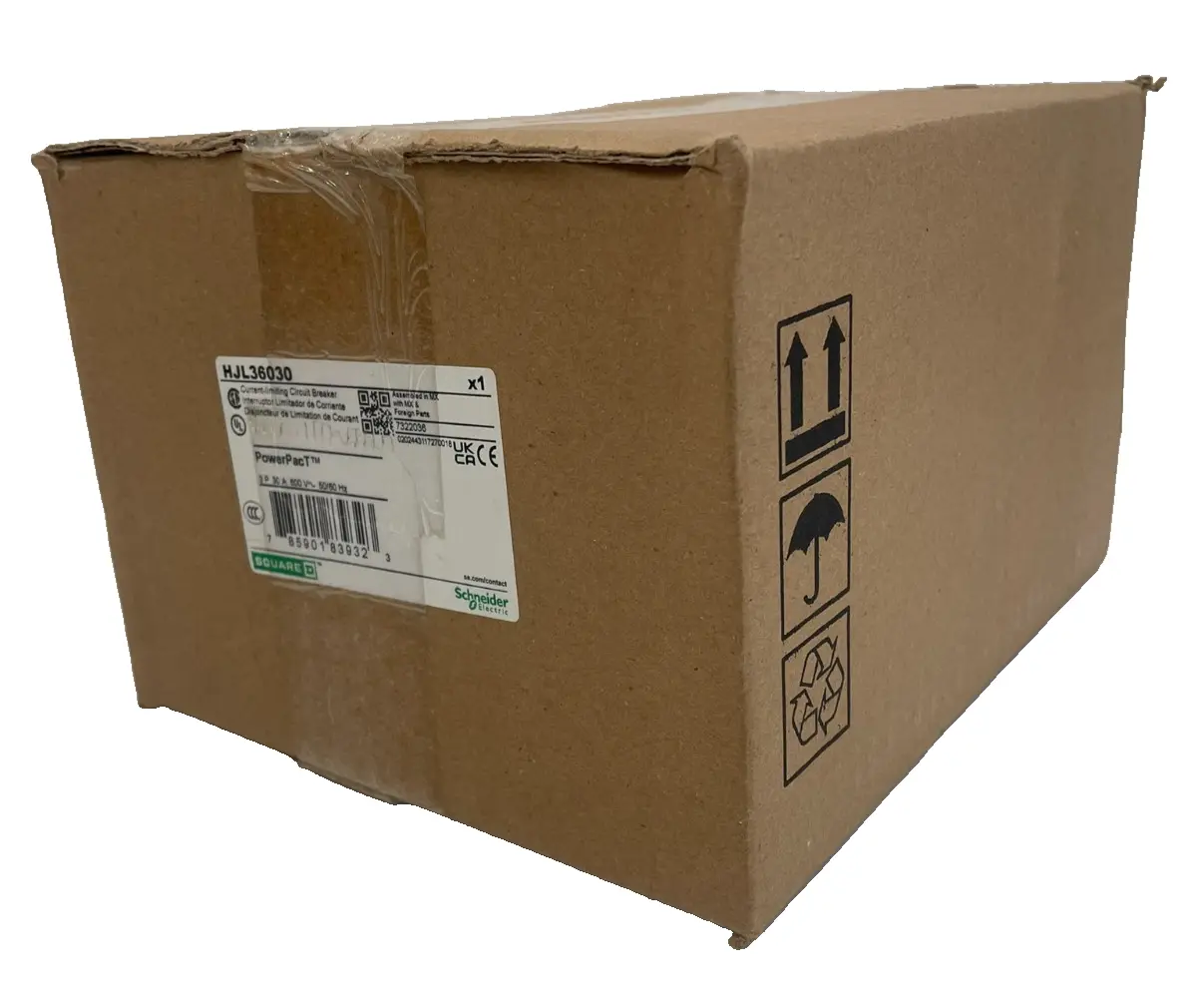 NEW SQUARE D HJL36030 CIRCUIT BREAKER 3P 30A 60V 50/60HZ