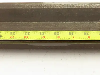 Press Brake Gooseneck Punch Die 25-1/2" Long 90° V 3/8" Finger 3-3/4" H