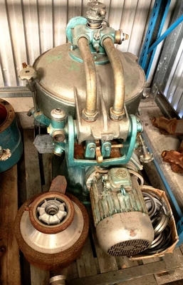 (2) Alfa-Laval MAB 207S-24-60 oil purifiers, SS.