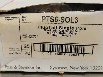 New | in-Stock PASS & SEYMOUR PTS6-SOL3 Cable & Wire British Columbia CA | Lenmark #249698