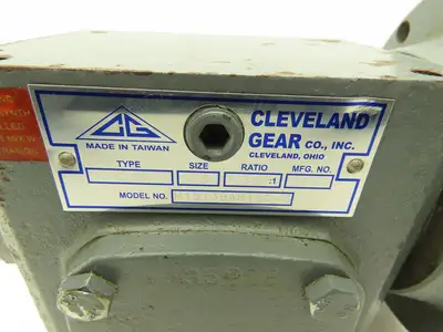 Cleveland Gear M1513BAH15C-S Worm Gearbox 15:1 Reducer 117rpm RH Output 56C