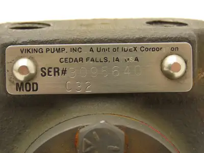 Viking Pump C32 Rotary Gear Pump 0.5gpm 250psi 1800rpm 1/4"npt