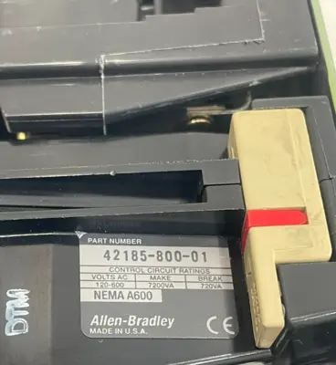ALLEN BRADLEY 509-AOD STARTER SIZE 0 SER. B 509AOD NEW, SURPLUS