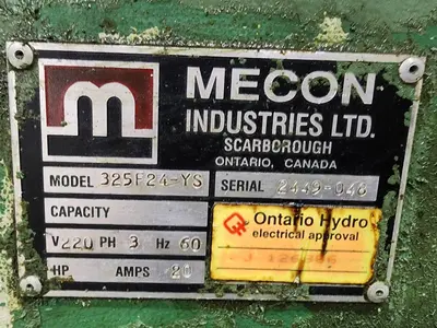 Used 1996 MECON 200CCS24 Coil Reels and Straighteners Michigan US | Midwest Press and Automation #1407305