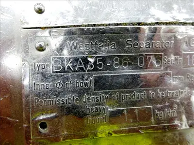 (7) Westfalia BKA 35-86-076 blood separators, 316SS.