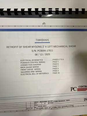2025 WYSONG 1225 Power Squaring Shears | Mohawk Machinery (22)