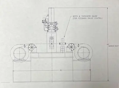 BHS TORIN 0.875" X 4" X 2" 2-HIGH / 4-HIGH WIRE FLATTENING MILL Wire Flattening Mills | International Rolling Mills (3)
