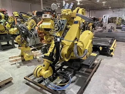 Used 2012 FANUC R2000IB/100P 6 AXIS 3500 MM X 100 KG PEDESTALL MOUNT ROBOT Robotics | Harbor Machinery Inc. #1283343