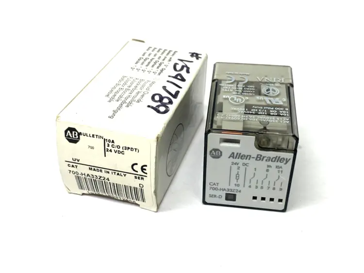 Used ALLEN-BRADLEY SER. D DIRECT PLUG-IN RELAY 10A 3 C/O 24VDC Relays & Switches | Maverick Industrial Sales #1102412
