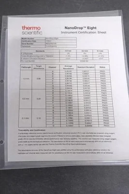 USED THERMO FISHER SCIENTIFIC NANODROP