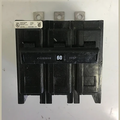 Cutler Hammer 3 Pole 60 Amp Bolt-on Breaker