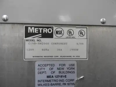 Used Metro Used Metro C199-HM2000 Heated Humidified 18 Pan Holding Cabinet Food Warmer 120V Hot Food Warming, Holding, & Transport Cabinets Illinois US | Falcon Restaurant Supply #1376463