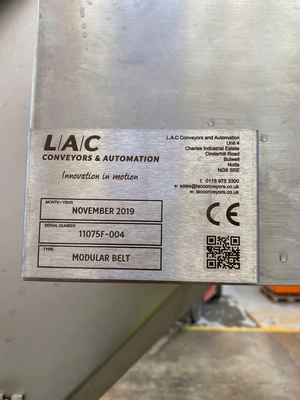 USED LAC CONVEYORS & AUTOMATION Modular belt