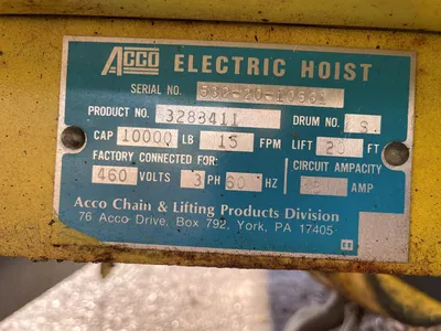 Orley Meyer 36' x 5 Ton Bridge Crane