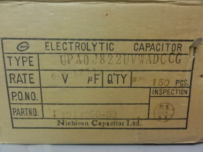 NEW NICHICON UPA0J822UVWADCCG