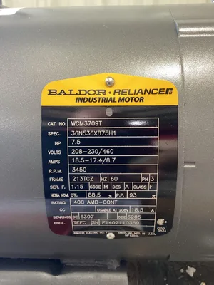 Baldor-Reliance 7 1/2 Hp Industrial Motor