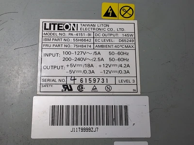 LITEON PA-4151-9I POWER SUPPLY