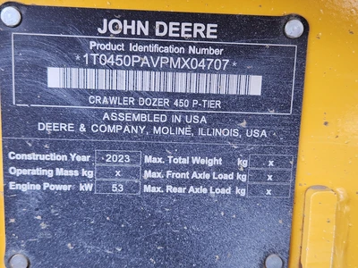 Used 2023 DEERE 450 P-TIER LGP Crawler Dozers | Abele Tractor #1342962