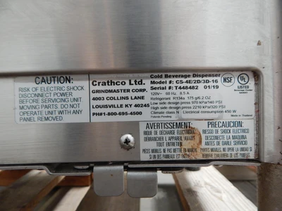 Used CRATHCO _UNKNOWN_ Beverage Dispensers Texas US | OCO Industrial #1780373
