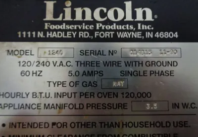 Used LINCOLN 1040 & 1240 Conveyor Ovens California US | BakeryEquipment.com #1555518