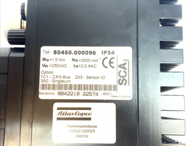 USED ATLAS COPCO SERVOMOTOR