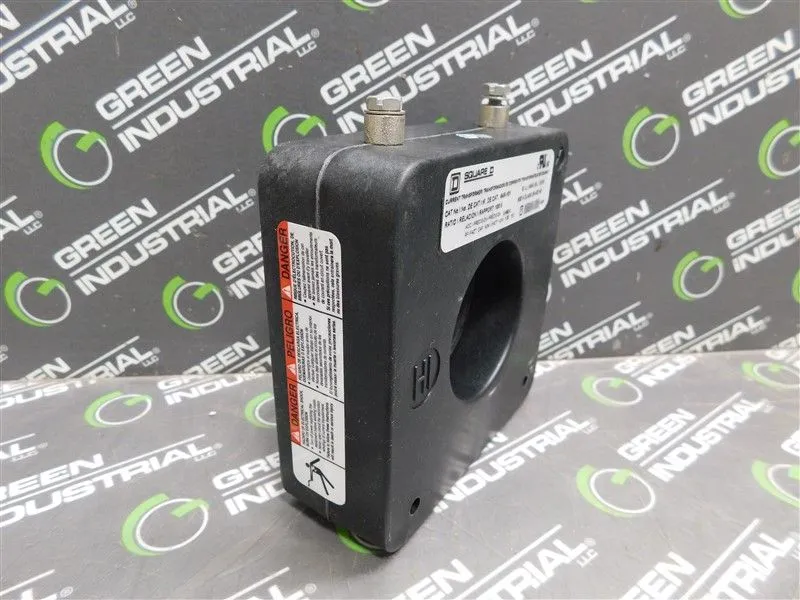 Square D 64R-101 Current Transformer 100:5 Ratio 10kV 600V Class 25-400Hz Used